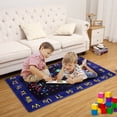 thumbnail image 7 of ZACOO 3'x5' ABC Alphabet Kids Playroom Rug Educational Rug Solar System Alphabet Baby Play Rug Soft Play Mat for Bedroom Nursery Non-Slip, Black Blue, 7 of 7