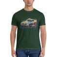 thumbnail image 3 of ONETECH Vintage Racing Mens Graphic T Shirt 100% Cotton Round Neck Tee Dark Green, 3 of 8