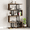 Brown, variant on Dextrus Modern S Shaped Bookshelf 5-Tier Bookshelf Z-Shelf Bookshelves Wood Bookshelf, Display Storage Shelf Freestanding Decorative Storage Shelving for Living Room Home Office, Retro Brown