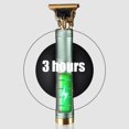 thumbnail image 2 of Guardurnaity Cortadora de pelo eléctrica 5W USB Haircut Portable Barba Afeitado Salon Hairstyling Clipping Shaver con límite Cepillo para el cabello Cuidado del cabello Verde, 2 of 6