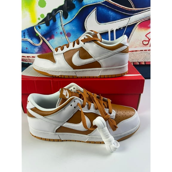 Men's Nike Dunk Low QS Dark Curry/White (FQ6965 700) - 9.5