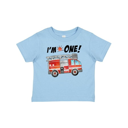 

Inktastic I m 1 Fire Truck 1st Birthday Gift Baby Boy or Baby Girl T-Shirt