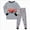A45-Red, variant on Kids 2‑Piece Long Sleeve Pajama Set with Cartoon Print,Fun Sleepwear for Boys and Girls 6-7 Years