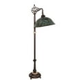 thumbnail image 2 of Meyda Tiffany - 65838 - 60``Bridge Arm Floor Lamp - Fishscale - Green/Blue Was-230pack, 2 of 5