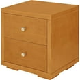 thumbnail image 2 of Camden Isle Wooden 2 Drawer Nightstand in Oak, 2 of 5