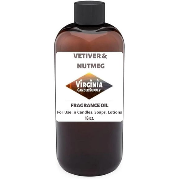 Vetiver & Nutmeg Fragrance Oil Our Version of The Brand Name 16 oz Bottle for Candle Making, Soap Making, Tart Making, Room Sprays, Lotions, Car Fresheners, Slime, Bath Bombs, Warmers