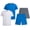 Direct Blue White, variant on Active Boys Short Sets Dryfit Short Sleeve Athletic Shirt and Gym Shorts 4 Piece Sets