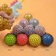 thumbnail image 3 of Squishy Mesh Ball, Portble Sensory Ball Toy Polyethylene Colorful  for Bus, 3 of 6
