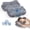 Gray*2, variant on Alupssuc Cervical Neck Pillows, Memory Foam Pillow with Cooling Silk Case for Neck & Shoulder Pain Relief, Side & Back & Stomach Sleepers