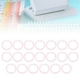 thumbnail image 4 of Plastic Rings, 20 Pieces Practical Useful Book Rings Textured Elegant Flexible Durable  For Document For Cards For Notebook Pink,Yellow,Green,Blue, 4 of 8