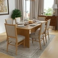 thumbnail image 2 of 67" Rectangle Dining Table Oak Wood Kitchen Table,Oak Color, 2 of 6