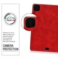 thumbnail image 6 of Dteck Case For Apple iPad Pro 11" 2nd Generation (2020 Released) 11 inch,Magnetic Leather Wallet Card Holder Smart Case Folio Stand Protective Automatic wake/sleep Cover ,Red, 6 of 6