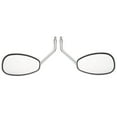 thumbnail image 4 of 2Pcs Universal Motorcycle Mirrors, Handlebar Rear View Side Mirror Compatible for Bike, Scooter, ATV, UTV, Dirt Bike and More, Silver, 4 of 8