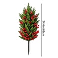 Mini Topiary Cadancy Christmas Topiary Tree Artificial Berry Plants Outdoor Garden ...