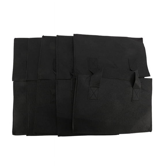 5 Pack Fabric Raised Garden Bed,Square Garden Flower Grow Bag Vegetable Planting Bag Planter Pot with Handles for Plants,Flowers,Vegetables