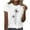 White, variant on Buigttklop Summer T-Shirt for Women,Women'S Graphic Printes T-Shirt Round Neck Short Sleeved Tops