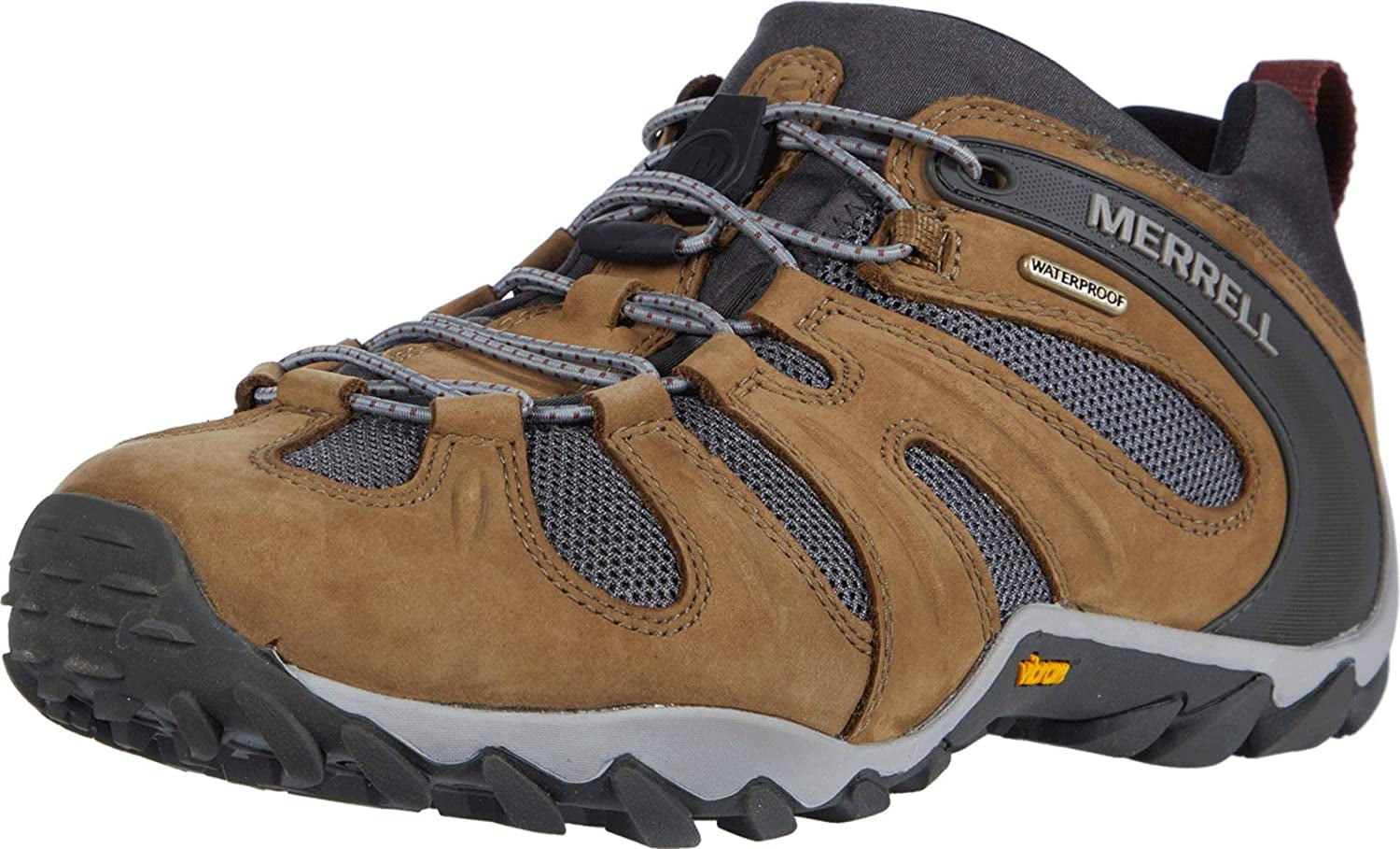 merrell men's cham 8 stretch waterproof hiking shoe