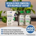 thumbnail image 3 of Nespresso Compatible Descaling Kit. 2 Bottles of Vertuo Descaler Solution. Removes Limescale For Hotter Coffee. 4 Uses Descaler For Nespres, 3 of 7
