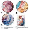 thumbnail image 3 of Designart "Oceanic Elegance of Pink Seahorse" Animals Framed Wall Art - Traditional Pink Seahorse Bedroom Framed Canvas Wall Art, 3 of 6