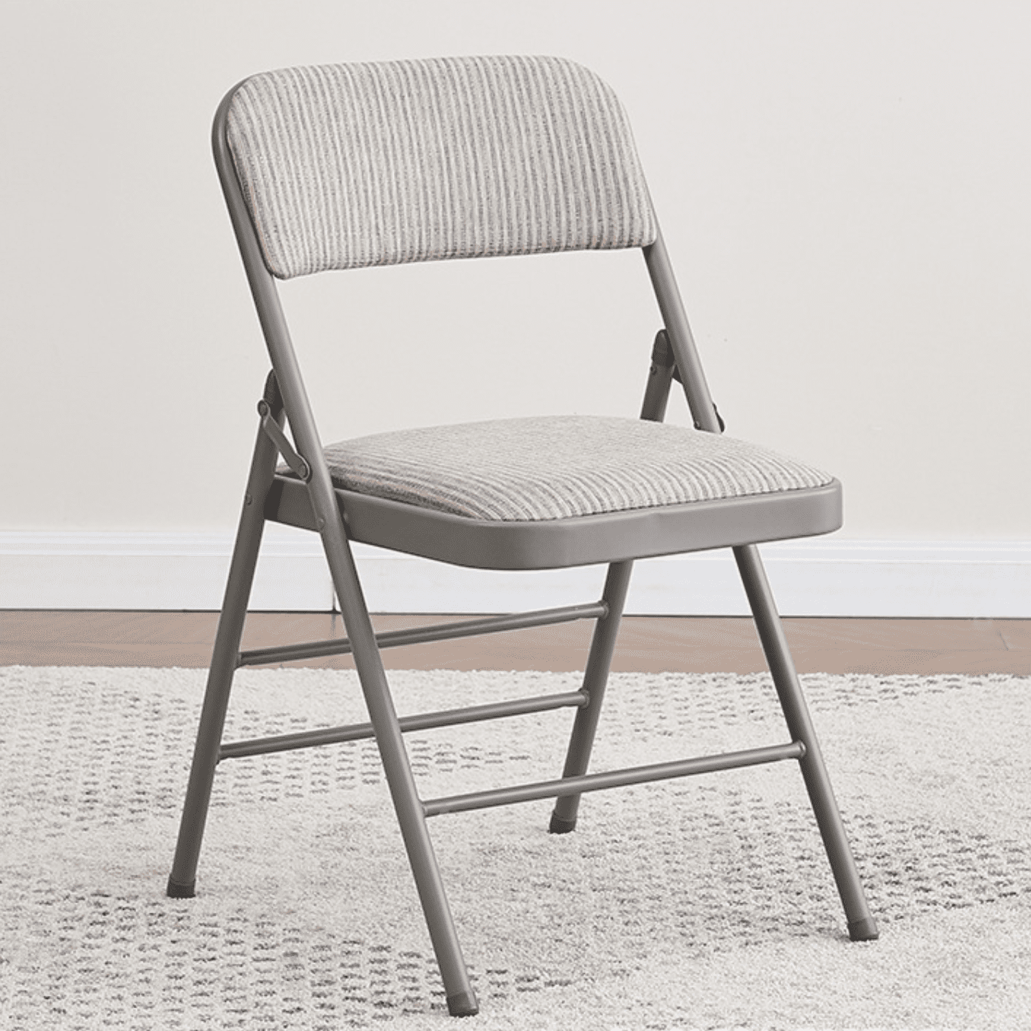 TUBULAR STEEL FOLDING CHAIR グレー2脚 a500c2f5-0326-4743-92fb-