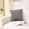 thumbnail image 5 of Weaving Snowflake Velvet Pillow, Soft and Solid Color Cushion for Office Sofa and Bedside Support, 5 of 7