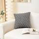 thumbnail image 5 of Almohada de soporte lumbar de terciopelo de copo de nieve para tejer | Cojín de terciopelo PV suave con acolchado fino | Funda de almohada con cremallera oculta | Sofá decorativo y cojín de oficina, 5 of 8