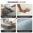 thumbnail image 5 of King Size Futon Sofa Bed, Boneless Foldable Couch Bed, Fuffy Chenille Fabric Sofa, Chaise Lounge, Multi-Functional DIY Modern Upholstered Deep Seat Couch for Living Room & Office(Light Grey), 5 of 10