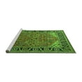 thumbnail image 2 of Ahgly Company Machine Washable Indoor Rectangle Oriental Green Industrial Area Rugs, 8' x 10', 2 of 4
