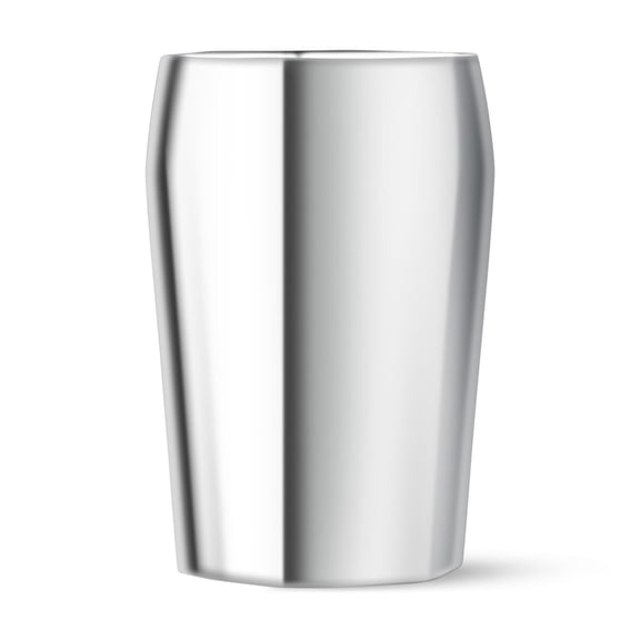 nambe Rivet Wine Chiller (4" x 7") - Freezer Safe Modern Alloy for Cooling Wine or Champagne, Contemporary Cradling Shape, Stylish and Functional Addition to Any Bar, Party, Cart Decor