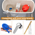 thumbnail image 2 of Toilet Handle Replacement Side Mount 304 Stainless Steel 10.4x1.2x1.2in 1 Set, 2 of 8