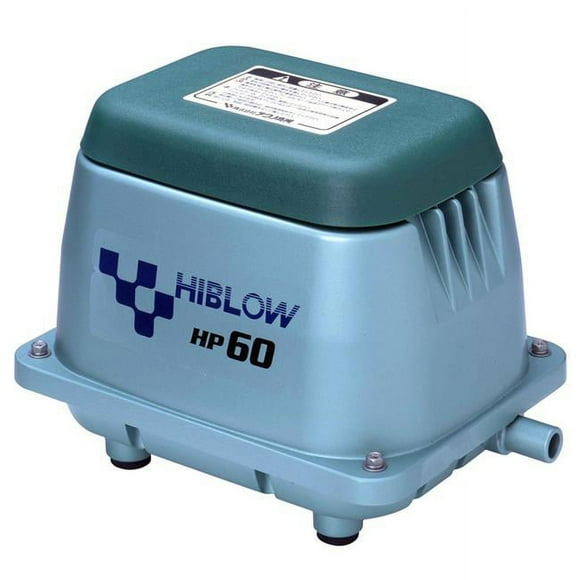 Hiblow 4000158 0.07 HP 100 GPH Aluminum Switchless Septic Air Pump