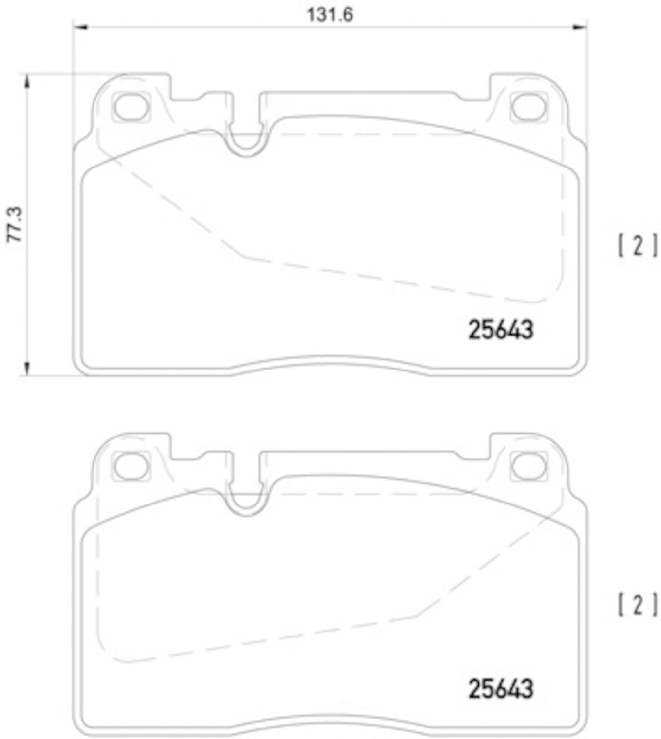 HELLA 355020251 OE Formulated Low-Metallic Disc Brake Pad Set
