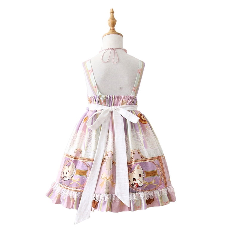 chinese dress ladies Black [Rabbit Sleeping Doll] Long Trumpet Sleeves Ruffle Bowknot Lace   LolitaInside