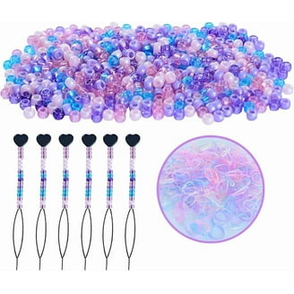Lot De 90 Perles De Cheveux En Silicone Pour Tresses D'enfants Et Filles – Perles En Vrac Douces