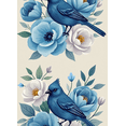 thumbnail image 3 of Blue Bird Floral Design Banner Background Backdrop Party Decorations Photography Props Garden Party Spring Celebration Home Decor, 3 of 7