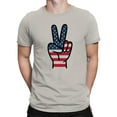 thumbnail image 2 of Patriotic Peace Symbol Men's T-shirt, 2 of 3