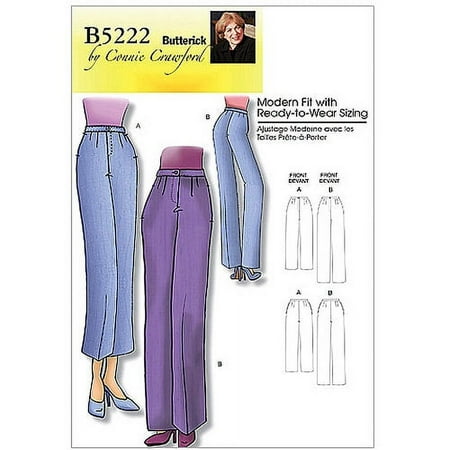 Pattern Misse's and Women's Petite Pants, Miss (XS, S, M, L, XL)