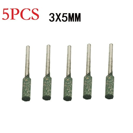 

5PCS 3mm Shank Cylindrical Rubber Polishing Burr Point Bit Rotary Grinding head