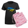 thumbnail image 5 of CafePress - Ukraine Pride Love Ukrainian Flag Pajamas - Women's Short Sleeve Print T-Shirt and Pants Dark Cotton Pajama Set, 5 of 7