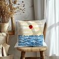thumbnail image 4 of Waves Painting Stencil 11.81x11.81 Inch Reusable Craft PET Stencils Hollow Out Drawing Painting Template for Painting on Wood Fabric Paper Walls Canvas Furniture, 4 of 9