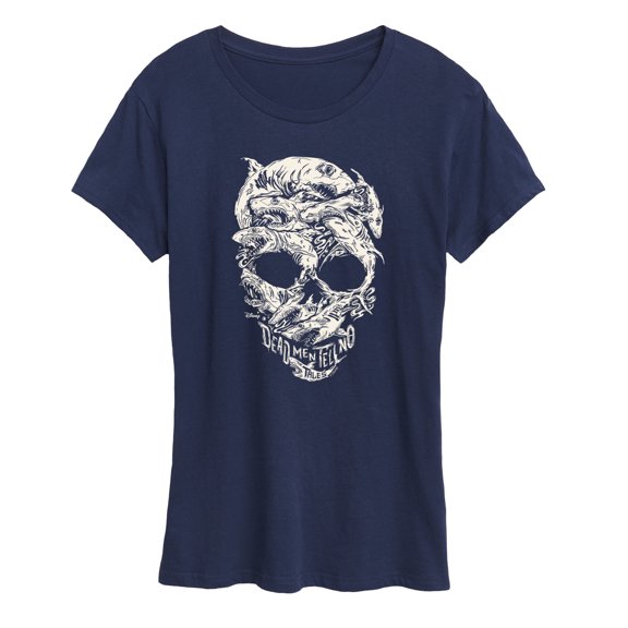 Disney - Pirates Of The Caribbean - Pirates Shark Skull - Women's Short Sleeve Graphic T-Shirt