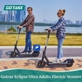 thumbnail image 4 of GOTRAX Eclipse Ultra Peak 750W Adult Electric Scooter with 10" Pneumatic Tire Max 32mile and 48V 20mph, Foldable Escooter for Adult Black, 4 of 9
