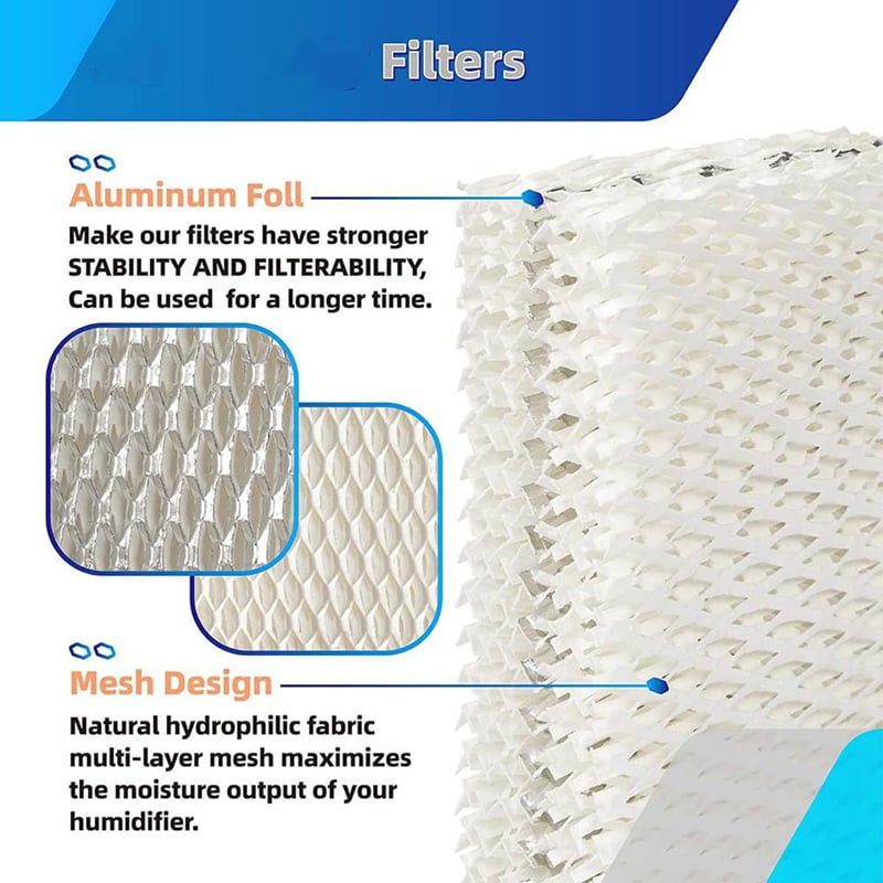 WF813 Humidifier Wick Filter Replacement for EQWF813 Compatible with RCM832, RCM-83 PCWF813 PCCM 840 24Pack