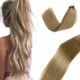 thumbnail image 1 of Extensiones de Cabello Cinta en Extensiones de Cabello Humano Real 20 Piezas Cinta de Trama de Piel en Extensiones de Cabello Cinta Adhesiva Invisible en Extensiones de Cabello Rubio Dorado 70 Gramos, 1 of 1