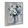 thumbnail image 3 of Stupell Industries Peaceful Blues Bouquet Gray Framed Giclee Art, design by Creative Studio, 12 x 12, 3 of 8