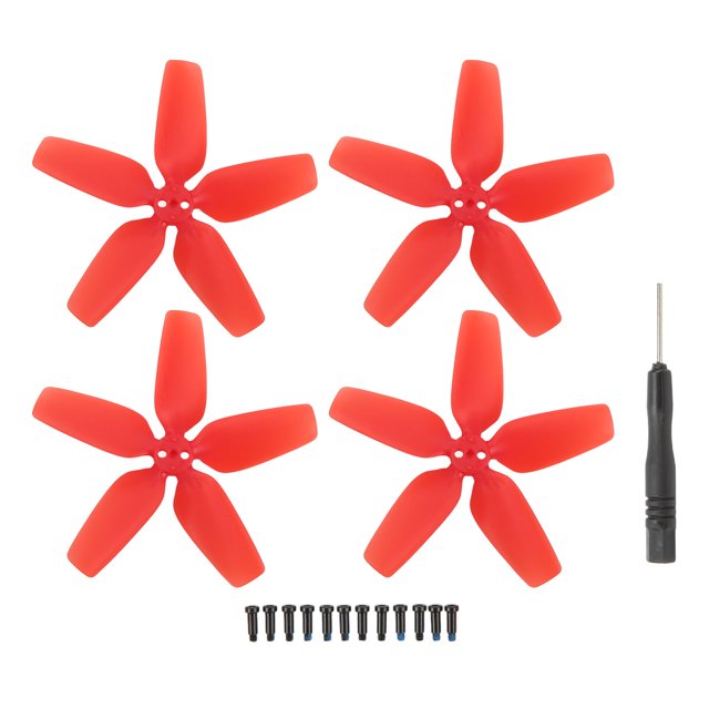 Propeller Props, Plastic RC Propellers Bright Color 4Pcs For DIY Red,Blue,Orange,Grey