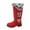 Red, variant on Knee-High Boots for Women Everyday Style Waterproof Winter Booties Pair with Dresses and Skirts​​ Cushioned Insole Slip On Water Resistant Booties
