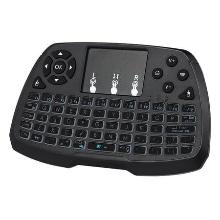 ametoys Backlit 2.4GHz Wireless Keyboard Touchpad Mouse Handheld Remote Control 4 Colors Backlight for Android TV BOX Smart TV PC Notebook Black price history on PriceWatchPro