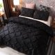 thumbnail image 1 of Juego de edredón Queen de 3 piezas, juego de cama gris en una bolsa para dormitorio, juegos de cama con edredón, funda de edredón y fundas de almohada, 1 of 5