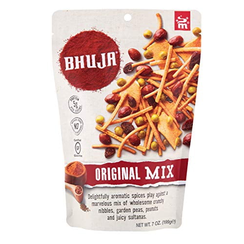 Majans Bhuja Gluten Free Snack Mix, Non-GMO | No Preservatives | Vegetarian Friendly | No Artificial Colors or Flavors, Original Mix, 7 Ounce